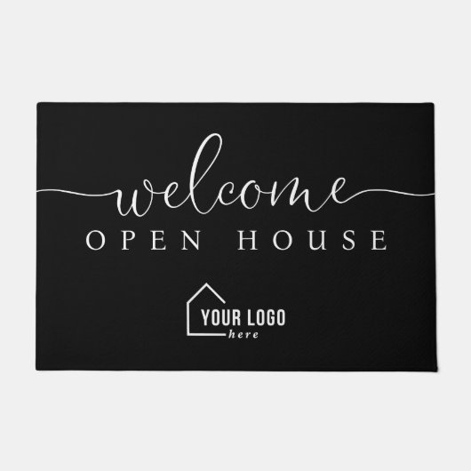 Custom Welcome Open House Real Anwesen Fußmatte (Vorderseite)