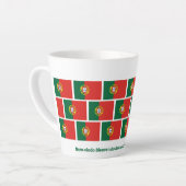 Custom WELCOME Portugal Flag Milchtasse (Linke Ecke)