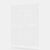 CUSTOM WELCOME SIGN ACRYLSCHILD (Winkel)