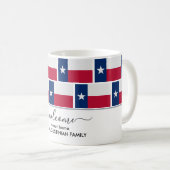 Custom Welcome TEXAS FLAG Kaffeetasse (VorderseiteRechts)