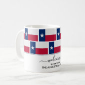 Custom Welcome TEXAS FLAG Kaffeetasse (Vorderseite Links)