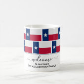 Custom Welcome TEXAS FLAG Kaffeetasse (Mittel)