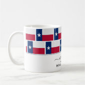 Custom Welcome TEXAS FLAG Kaffeetasse (Links)