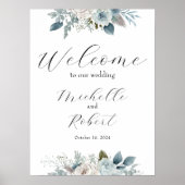 Custom Welcome Wedding Sign Poster (Vorne)