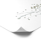 Custom Welcome Wedding Sign Poster (Ecke)