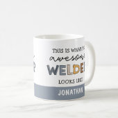 Custom Welder Funny Phantastisch Welder Geschenke Kaffeetasse (VorderseiteRechts)