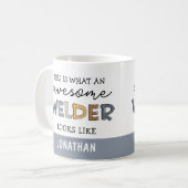 Custom Welder Funny Phantastisch Welder Geschenke Kaffeetasse (Vorderseite Links)