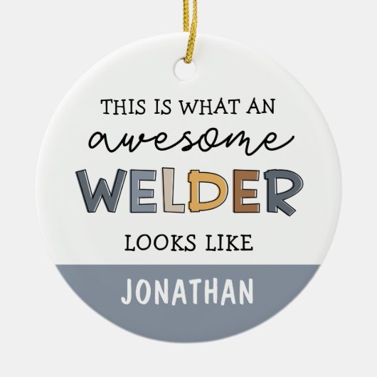Custom Welder Funny Phantastisch Welder Geschenke Keramik Ornament (Vorne)