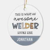 Custom Welder Funny Phantastisch Welder Geschenke Keramik Ornament (Links)