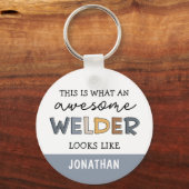 Custom Welder Funny Phantastisch Welder Geschenke Schlüsselanhänger (Vorderseite)