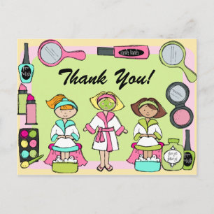 Custom Wellness-Center Party Geburtstag Danke Post Postkarte
