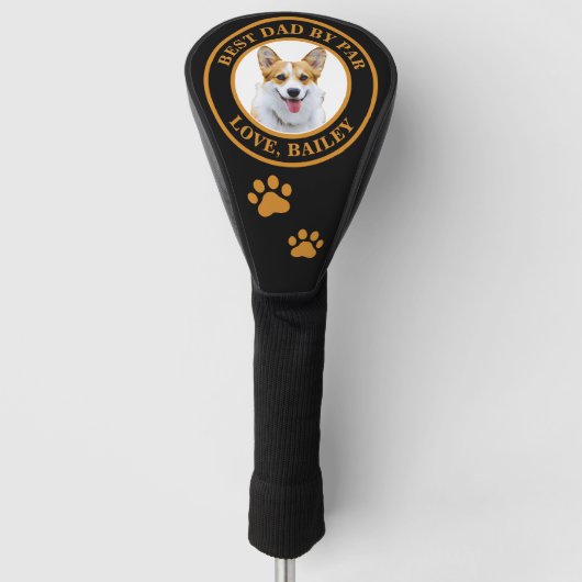 Custom Welsh Corgi Dog Personalisiert Zeichnend Golf Headcover (Vorderseite)
