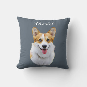 Custom Welsh Corgi Dog Personalisiert Zeichnend Kissen