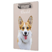 Custom Welsh Corgi Dog Personalisiert Zeichnend Klemmbrett (Links)