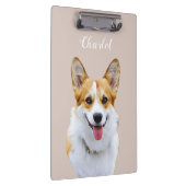 Custom Welsh Corgi Dog Personalisiert Zeichnend Klemmbrett (Rechts)