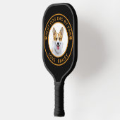 Custom Welsh Corgi Dog Personalisiert Zeichnend Pickleball Schläger (Links)