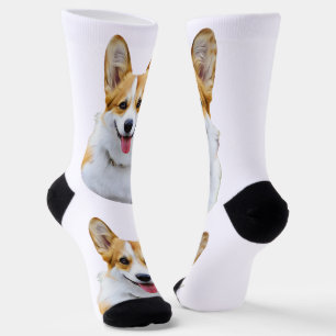 Custom Welsh Corgi Dog Personalisiert Zeichnend Socken