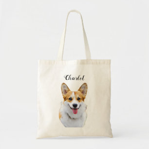 Custom Welsh Corgi Dog Personalisiert Zeichnend Tragetasche