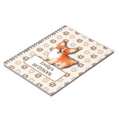 Custom Welsh Corgi Pembroke Notebook Geschenk für Notizblock (Linke Seite)