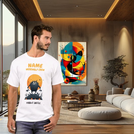 Custom Werewolf Crew Halloween Shirt