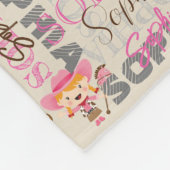 Custom Western Cowgirl Horse Lover Collage Name Fleecedecke (Ecke)