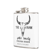 Custom Western Wedding Junggeselinnen-Abschied Gro Flachmann (Links)