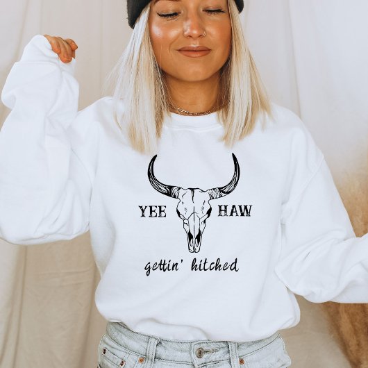 Custom Western Wedding Junggeselinnen-Abschied Gro Sweatshirt