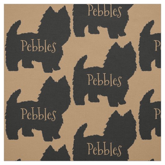 Custom Westie Hund oder West Highland White Terrie Stoff (Muster)