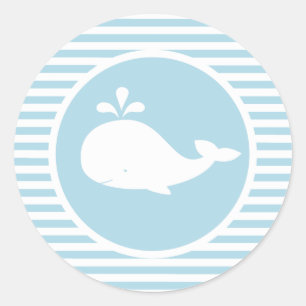 Custom Whale Birthday Sticker