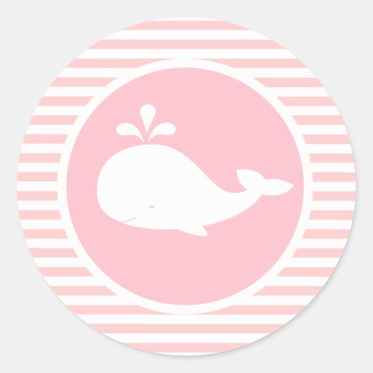 Custom Whale Birthday Sticker (Vorderseite)