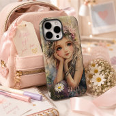 Custom Whimsical Daisy Fairy Pastel Watercolor Case-Mate iPhone Hülle