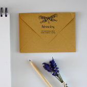 Custom Whimsical Dragonfly-Rücksendeadresse Gummistempel