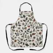 Custom Whimsical Flower & Vine  Schürze (Vorderseite)