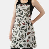 Custom Whimsical Flower & Vine  Schürze