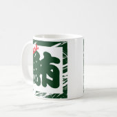 Custom Whimsical Funny Japanisch Kanji Kalligraphi Kaffeetasse (Vorderseite Links)