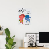 Custom Whimsical Funny Japanisch Kanji Kalligraphi Poster (Heimbüro)