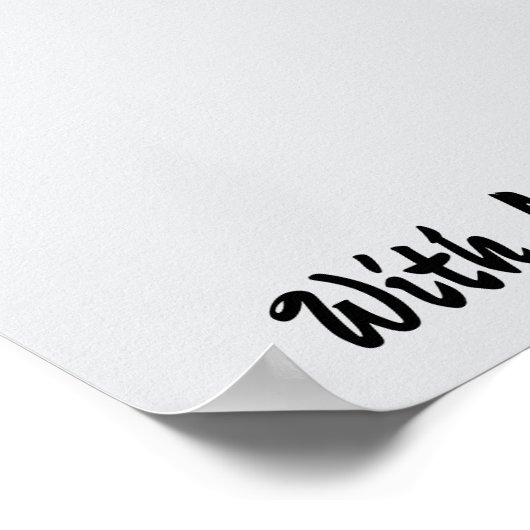 Custom Whimsical Funny Japanisch Kanji Kalligraphi Poster (Ecke)