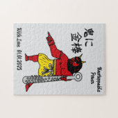 Custom Whimsical Funny Japanisch Kanji Kalligraphi Puzzle (Horizontal)