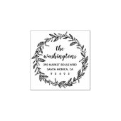 Custom Whimsical Laurel Wreath Rücksendeadresse Gummistempel (Prägung)