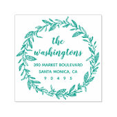 Custom Whimsical Laurel Wreath Rücksendeadresse Permastempel (Design)