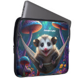 Custom Whimsical Opossum Psychedelic Hippie Laptopschutzhülle (Vorne Rechts)