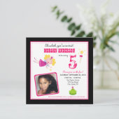 :custom: Whimsischer Fairies Geburtstag Einladung: Einladung (Stehend Vorderseite)