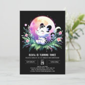 Custom Whimsy Tiger Birthday Einladung (Stehend Vorderseite)