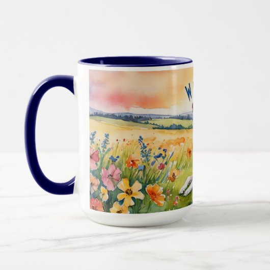 Custom Whippet Sunrise Tasse, Sip in Elegance Tasse (Links)