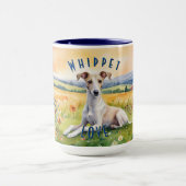Custom Whippet Sunrise Tasse, Sip in Elegance Tasse (Zentrum)