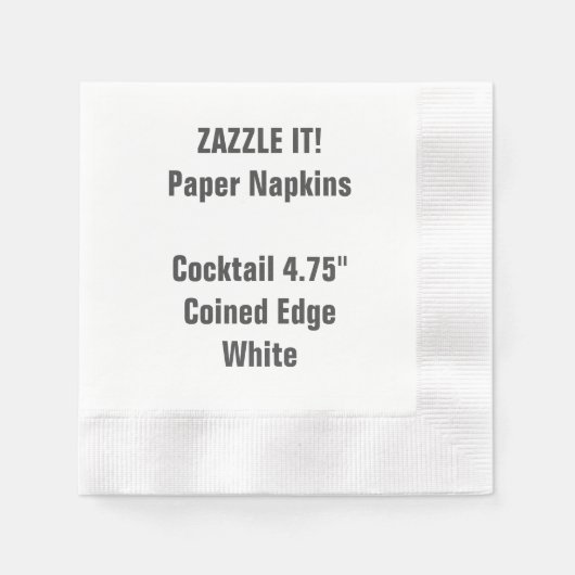 Custom WHIRLL Cocktail Papier Napkin Blank Serviette (Vorderseite)