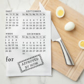 Custom White Black Motivierend 2023 Calendar Geschirrtuch (Viertel Falte)