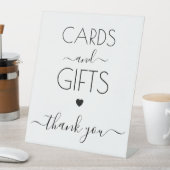 Custom White Calligraphy Cards & Gifts Sockelschild (In Situ)