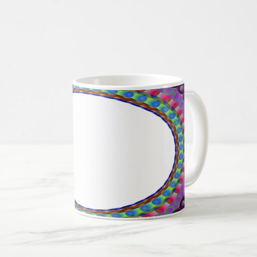 Custom White Center A5 Kaffeebecher Kaffeetasse (VorderseiteRechts)