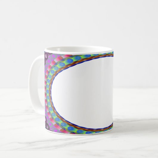 Custom White Center A5 Kaffeebecher Kaffeetasse (Vorderseite Links)